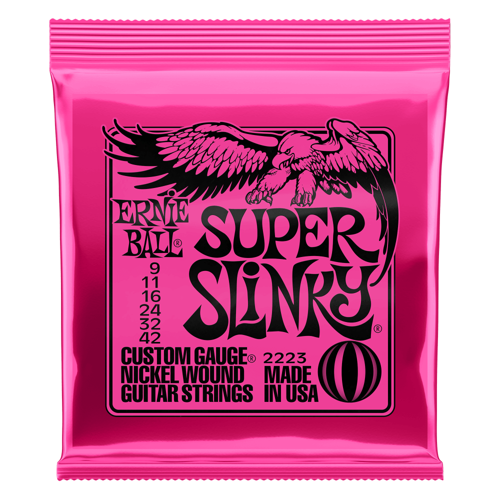 Ernie Ball 2023 Cuerdas de Guitarra Eléctrica Paradigm Super Slinky 9-42