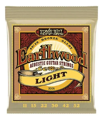 Cuerdas Guitarra Acustica Ernie Ball Earthwood Medium Light 80 20 Bronze 12 54